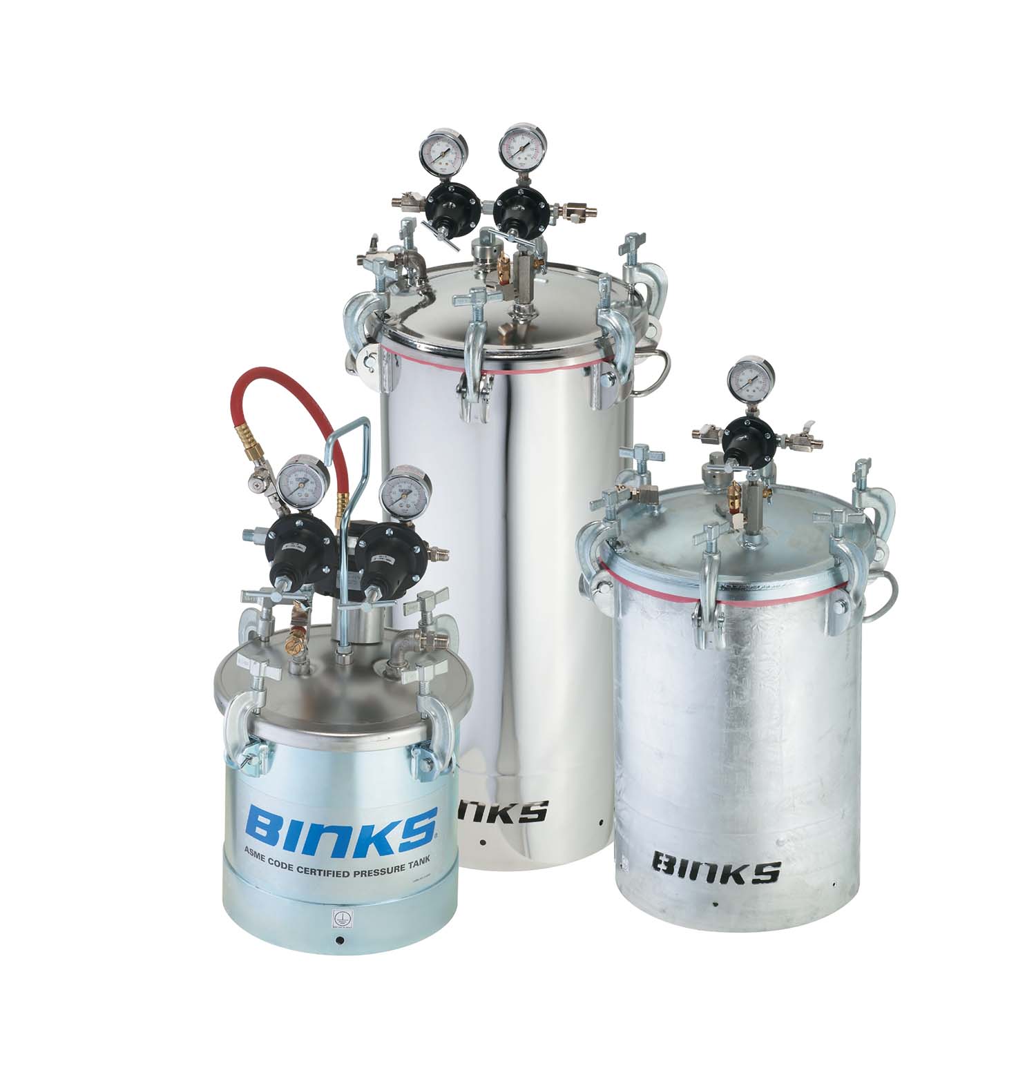 binks pressure feed tanks